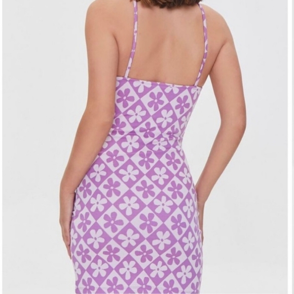 Purple Forever 21 Floral Dress - Picture 2 of 5